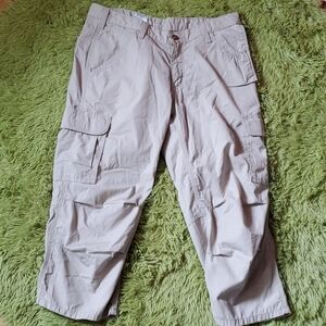 Carhartt cropped cargo khaki